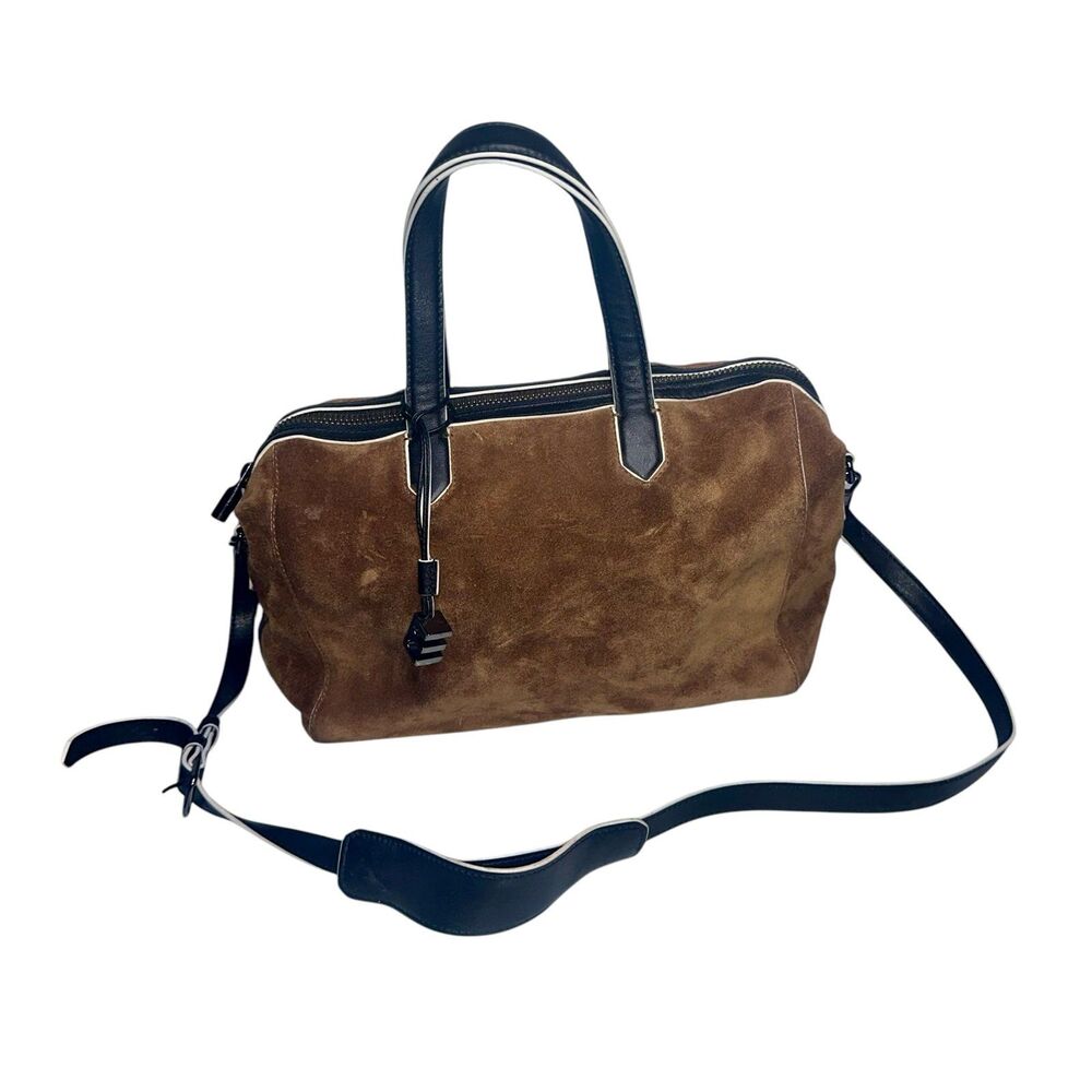 Elizabeth and James Scott Suede & Leather Shoulder Bag